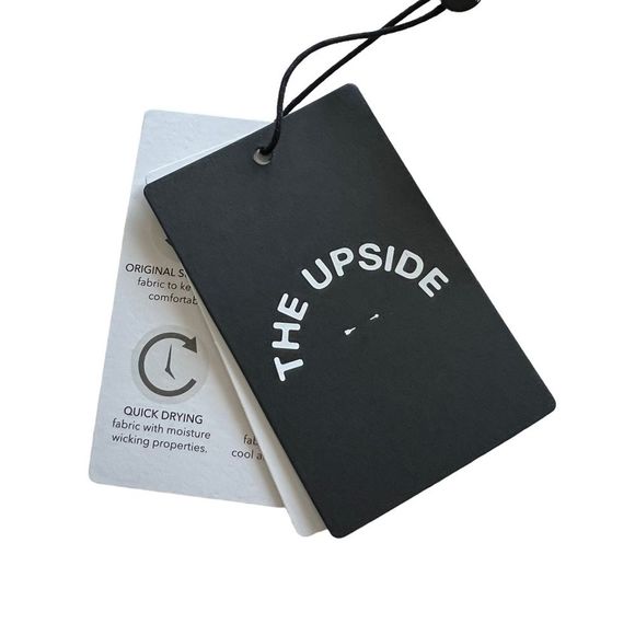 The Upside NWT Harlequin Dance Midi Leggings 8 M High Waist Color Block Athletic - Picture 11 of 13